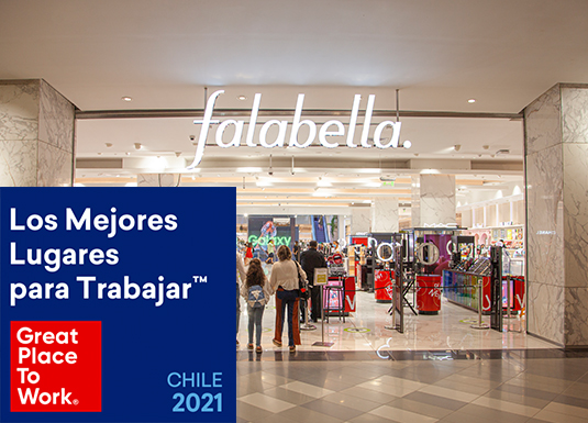 Falabella Retail elegida como el segundo mejor lugar para trabajar en Chile y es reconocida por su Programa Haciendo Escuela