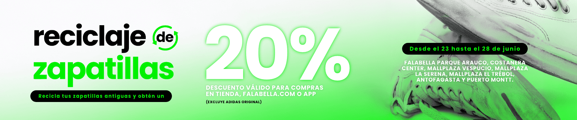 programa de reciclaje de Falabella para obtener un cupón de descuento