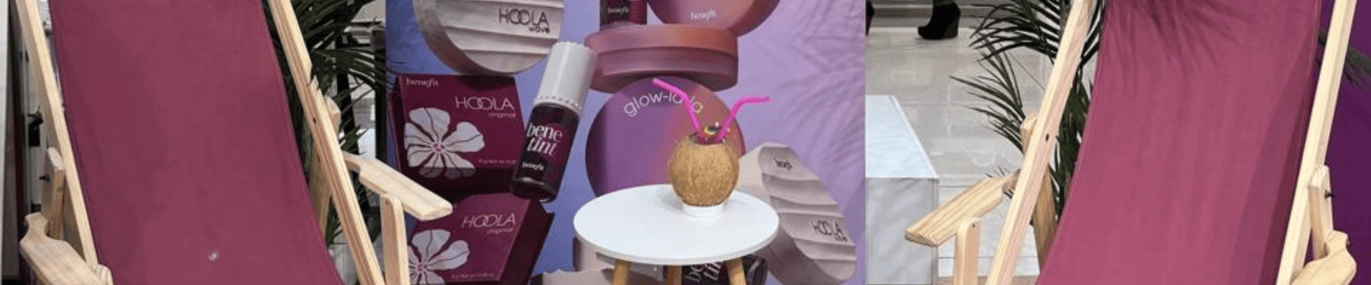 Benefit en Falabella Parque Arauco para el lanzamiento del nuevo bronzer Hoola Wave